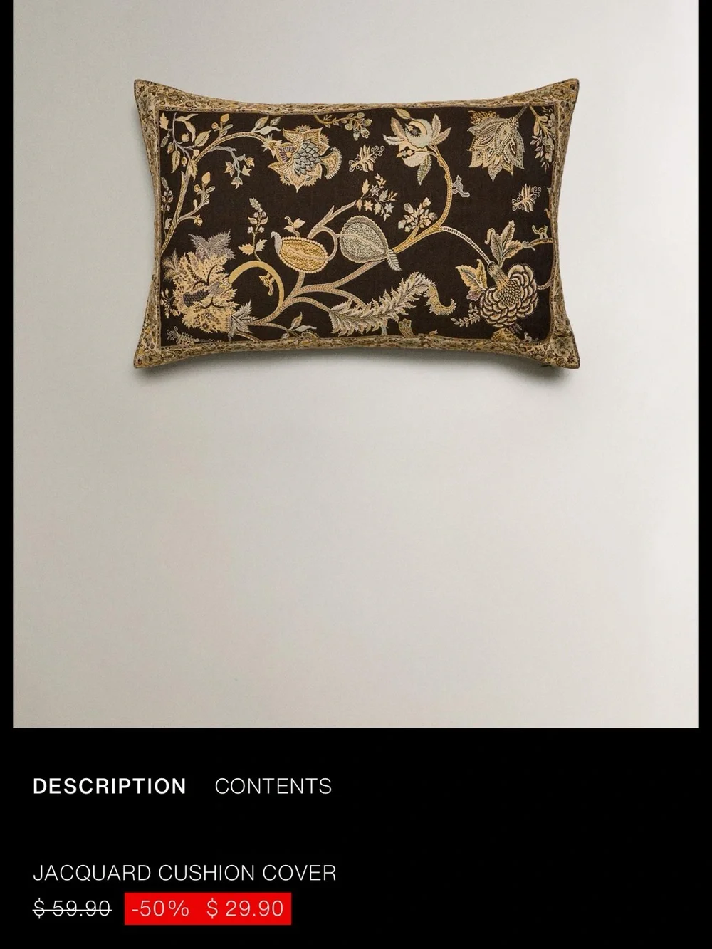 Zara cushion cover and pillow insert set